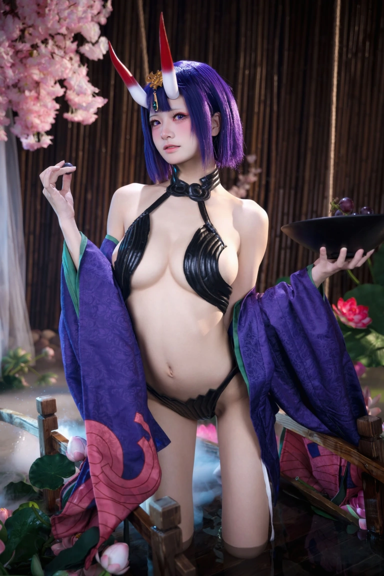 九柒喵《FGO 酒吞满破》主题写真：51张全套美图