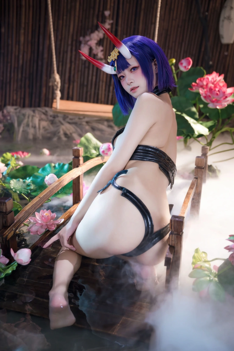 九柒喵《FGO 酒吞满破》主题写真：51张全套美图