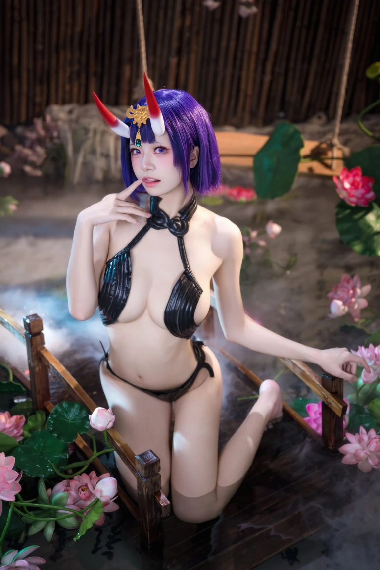 九柒喵《FGO 酒吞满破》主题写真：51张全套美图