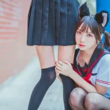 桜桃喵《JK百合2（桜桃喵&疯猫ss）》主题写真：33张全套美图