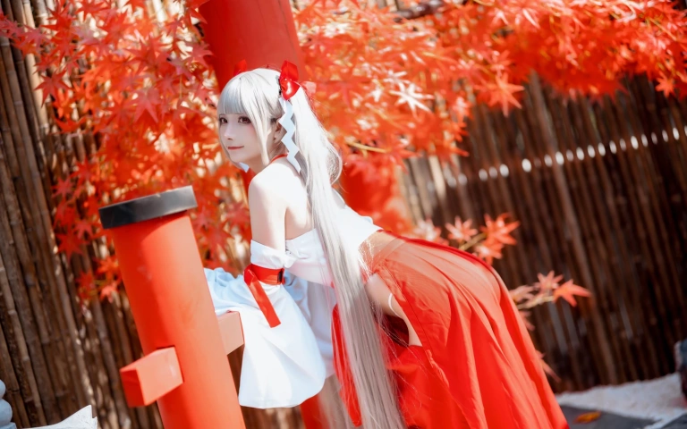 是三不是世《碧蓝航线 可畏巫女》主题写真：21张全套美图