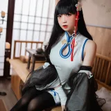 焖焖碳《碧蓝航线 逸仙旗袍》主题写真：23张全套美图