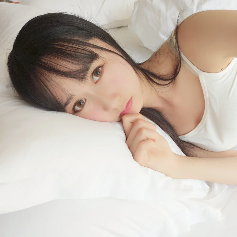 木棉棉《白色背心》主题写真：31张全套美图，含1个视频