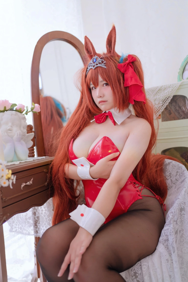 阿半今天很开心《赛马娘 大和赤骥兔女郎》主题写真：35张全套美图