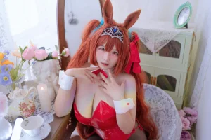 阿半今天很开心《赛马娘 大和赤骥兔女郎》主题写真：35张全套美图
