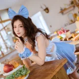 桃良阿宅《女仆的小憩》主题写真：52张全套美图