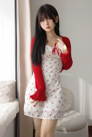 迷之呆梨《春日少女》主题写真：77张全套美图，含3个视频