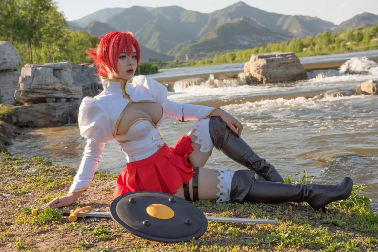 皮皮奶《布狄卡cos》主题写真：14张全套美图