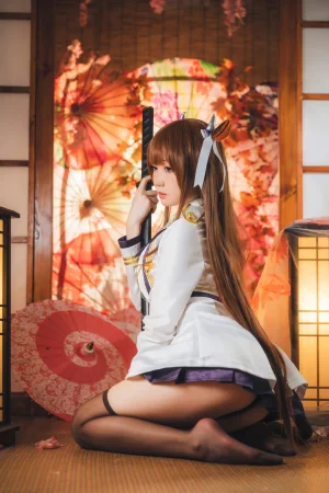 焖焖碳《碧蓝航线 樫野》主题写真：30张全套美图