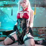屿鱼《埃吉尔旗袍》主题写真：50张全套美图