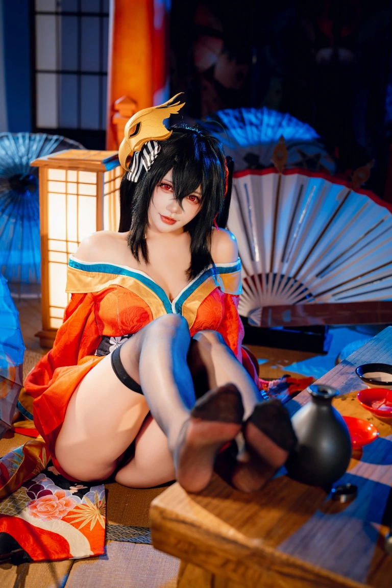 是一只熊仔《大凤和服》主题写真：50张全套美图