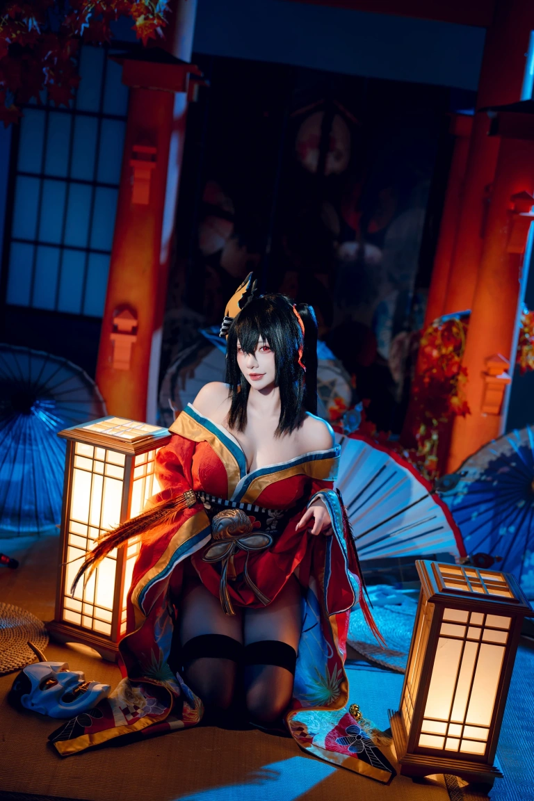 是一只熊仔《大凤和服》主题写真：50张全套美图