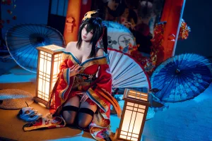 是一只熊仔《大凤和服》主题写真：50张全套美图