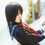桜桃喵《小少女 黑色水手服》主题写真：50张全套美图