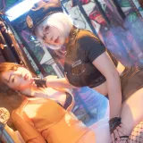 皮皮奶&喵零《匪警》主题写真：60张全套美图