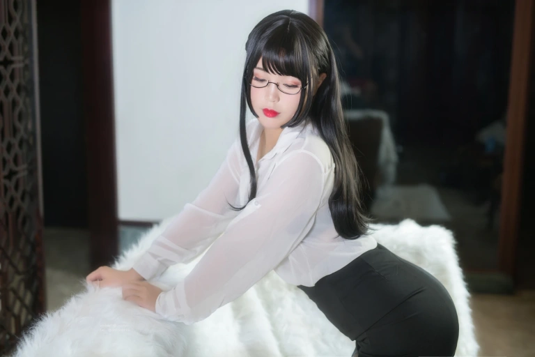 白烨《家庭教师》主题写真：67张全套美图