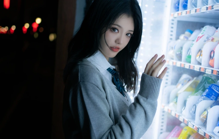 桃良阿宅《外出JK》主题写真：43张全套美图