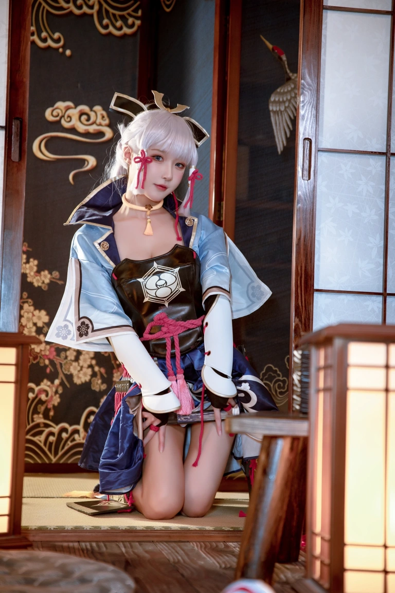阿包也是兔娘《神里凌华》主题写真：25张全套美图