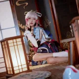 阿包也是兔娘《神里凌华》主题写真：25张全套美图