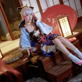 阿包也是兔娘《神里凌华》主题写真：25张全套美图