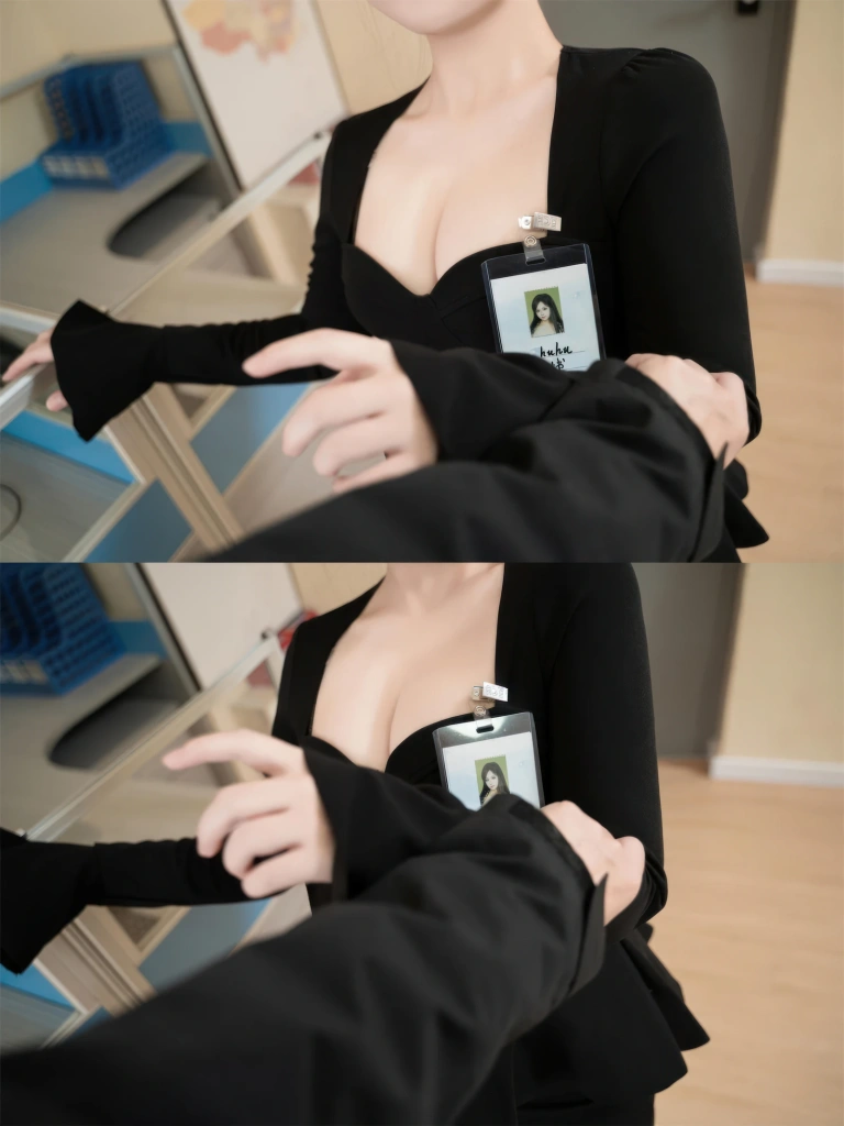 虎森森《同事的秘密》主题写真：50张全套美图