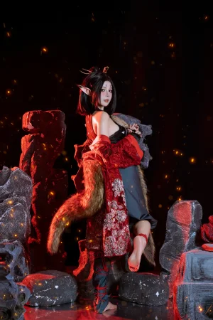 七月喵子《萍萍》主题写真：80张全套美图