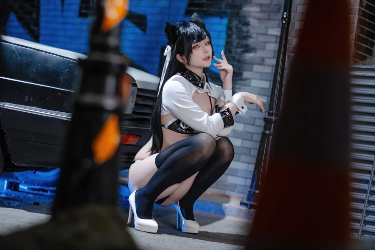 屿鱼《碧蓝航线 爱宕赛车服》主题写真：114张全套美图