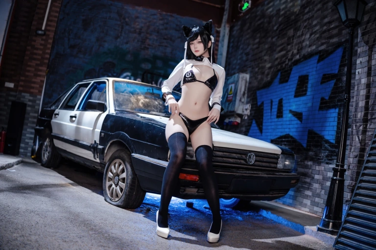 屿鱼《碧蓝航线 爱宕赛车服》主题写真：114张全套美图
