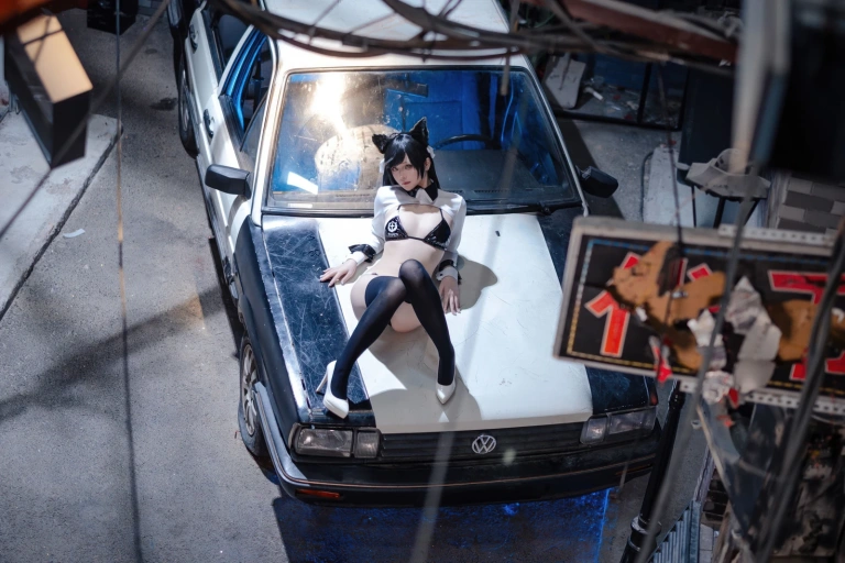 屿鱼《碧蓝航线 爱宕赛车服》主题写真：114张全套美图