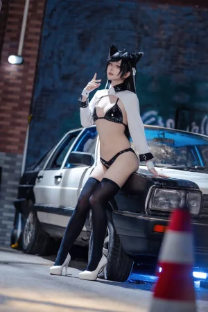 屿鱼《碧蓝航线 爱宕赛车服》主题写真：114张全套美图