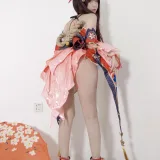 迷之呆梨《自撮り写真 花火》主题写真：66张全套美图，含3个视频