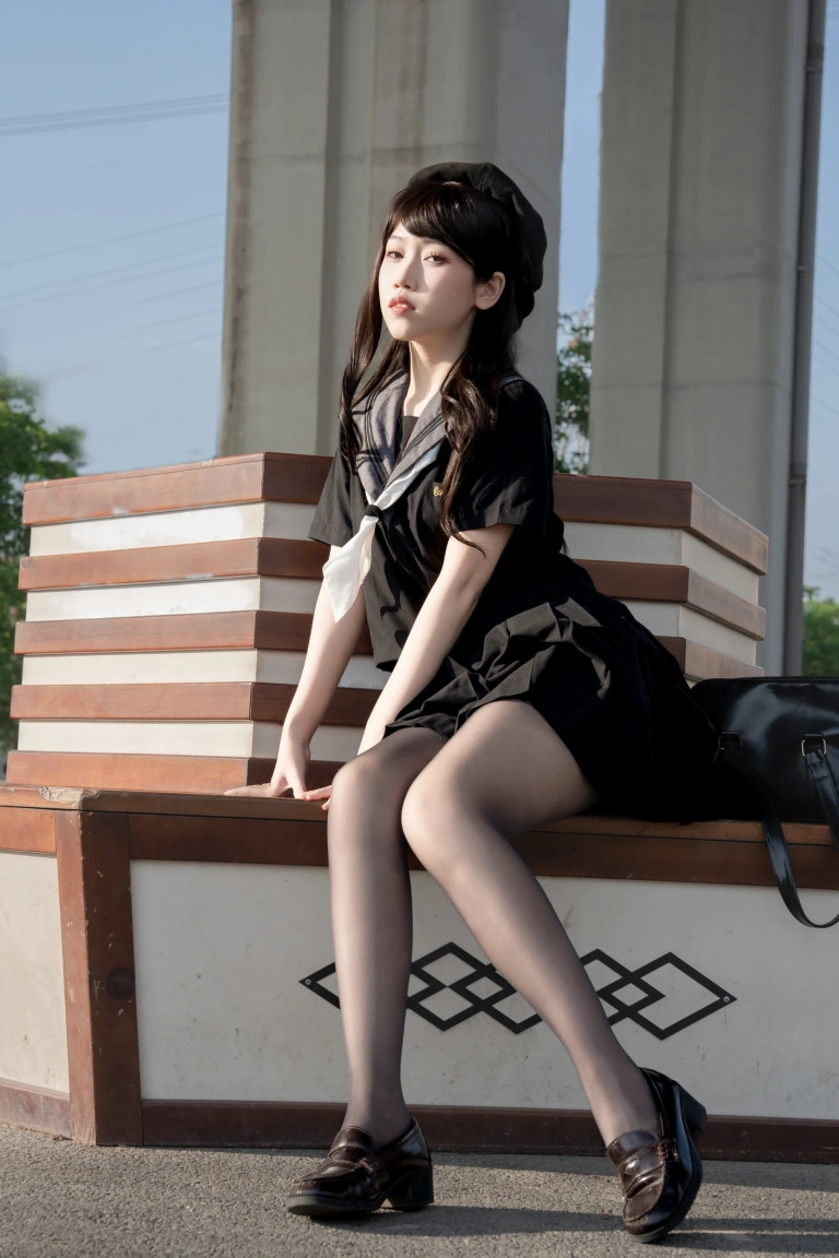 不呆猫《放课后野外JK》主题写真：101张全套美图