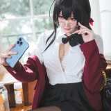 瓜希酱《大凤JK》主题写真：30张全套美图