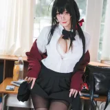 瓜希酱《大凤JK》主题写真：30张全套美图