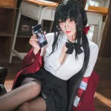 瓜希酱《大凤JK》主题写真：30张全套美图