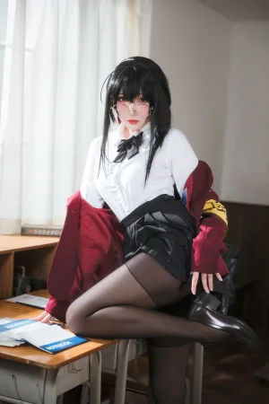 瓜希酱《大凤JK》主题写真：30张全套美图