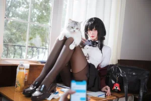 瓜希酱《大凤JK》主题写真：30张全套美图