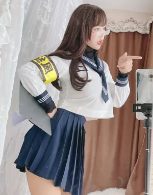 白烨《风纪委员》主题写真：60张全套美图
