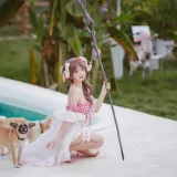 花铃《小羊夏卉》主题写真：34张全套美图