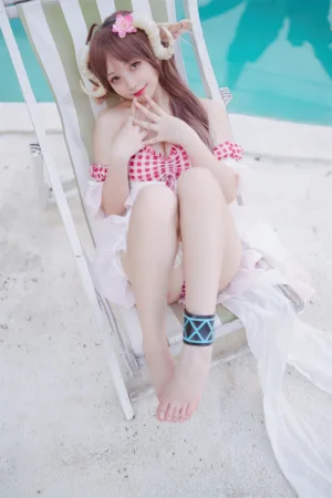 花铃《小羊夏卉》主题写真：34张全套美图