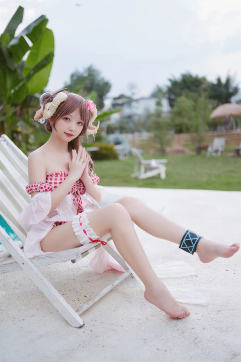 花铃《小羊夏卉》主题写真：34张全套美图