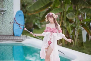 花铃《小羊夏卉》主题写真：34张全套美图