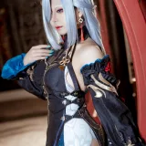 虎森森《原神 申鹤·冷花幽露》主题写真：35张全套美图