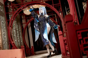 虎森森《原神 申鹤·冷花幽露》主题写真：35张全套美图