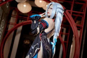 虎森森《原神 申鹤·冷花幽露》主题写真：35张全套美图
