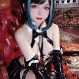 日奈娇(椎名莜)《万圣恶魔皮衣》主题写真：66张全套美图