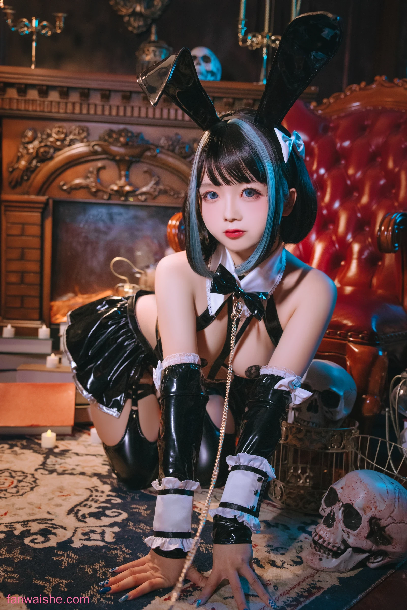 日奈娇(椎名莜) 日奈娇(椎名莜) NO.049 - 万圣恶魔皮衣