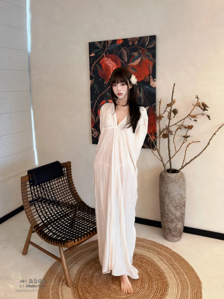 麻薯好吃《水中月 中秋》主题写真：95张全套美图