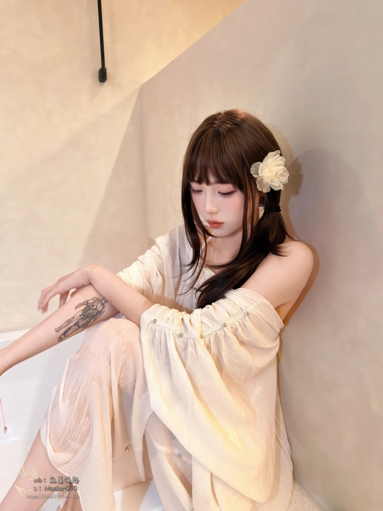 麻薯好吃《水中月 中秋》主题写真：95张全套美图