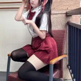 不呆猫《温泉双马尾JK》主题写真：22张全套美图，含1个视频